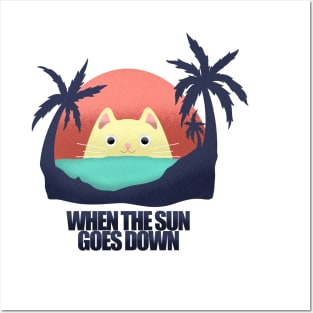 WHEN THE SUN GOES DOWN Posters and Art